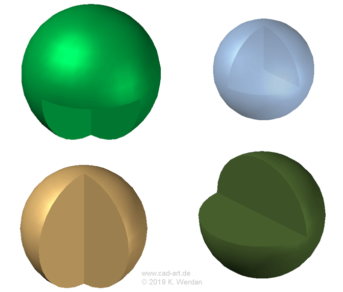 4 Kugeln Ansicht 1